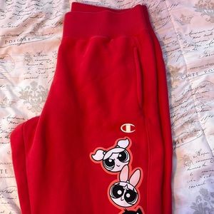 limited edition powerpuff champion sweatpants